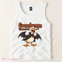 Goosebumps Guaranteed Funny Halloween Tank Top thumb 2
