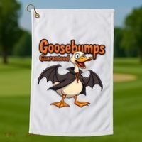 Goosebumps Guaranteed Funny Halloween Golf Towel thumb 1