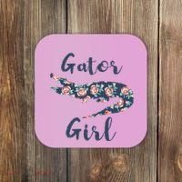 Gator Girl Funny Alligator Gifts For Crocodile Coaster thumb 0