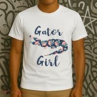 Gator Girl Funny Alligator Gifts For Crocodile T-Shirt thumb 3