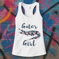 Gator Girl Funny Alligator Gifts For Crocodile Women's Tank Top thumb 3