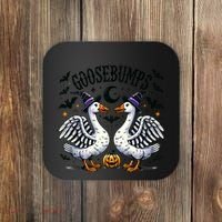 Goosebumps Geese Funny Halloween Witches Hat Coaster thumb 0