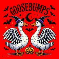 Goosebumps Geese Funny Halloween Witches Hat Santa Hat thumb 1