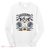 Goosebumps Geese Funny Halloween Witches Hat Long Sleeve Shirt thumb 0