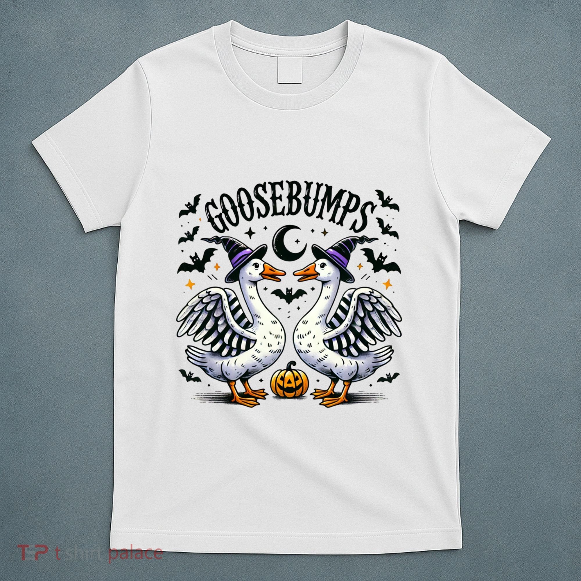 Goosebumps Geese Funny Halloween Witches Hat T-Shirt