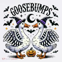 Goosebumps Geese Funny Halloween Witches Hat T-Shirt thumb 7