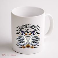 Goosebumps Geese Funny Halloween Witches Hat Coffee Mug thumb 1