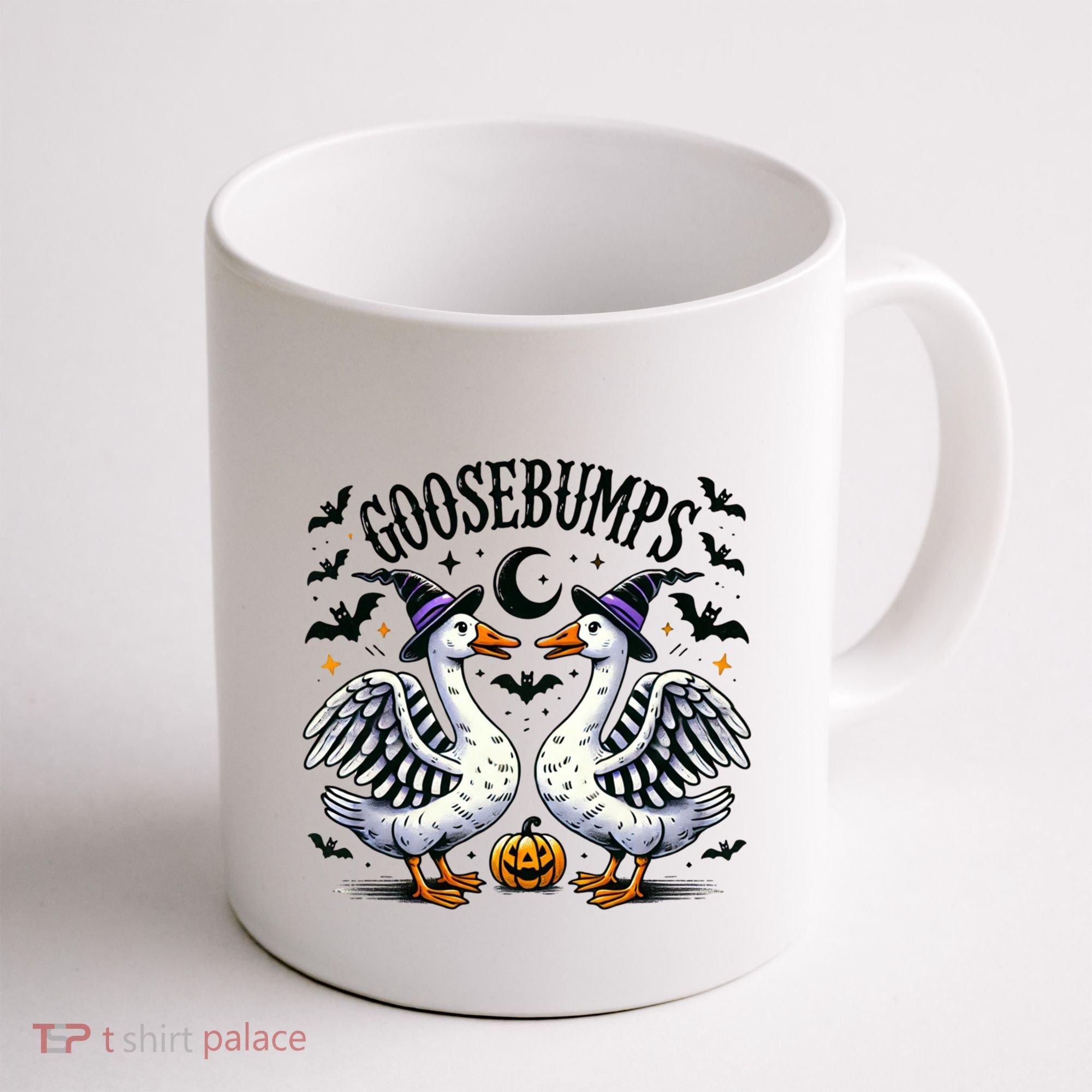 Goosebumps Geese Funny Halloween Witches Hat Coffee Mug