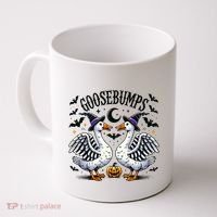 Goosebumps Geese Funny Halloween Witches Hat Coffee Mug thumb 0