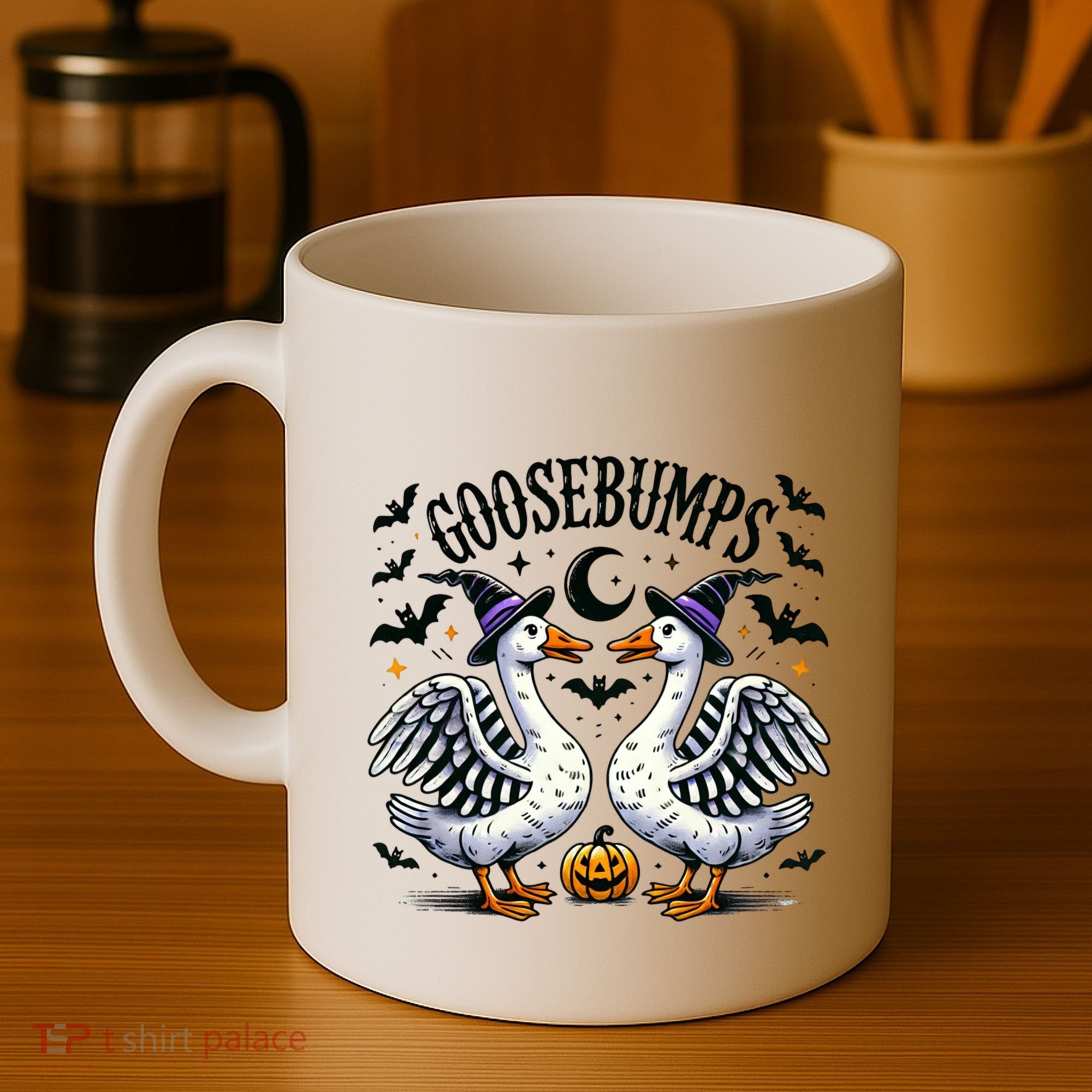 Goosebumps Geese Funny Halloween Witches Hat Coffee Mug