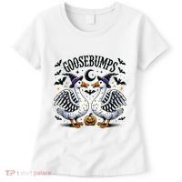 Goosebumps Geese Funny Halloween Witches Hat Women's T-Shirt thumb 0