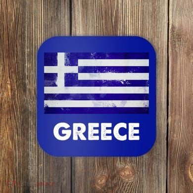 Greek Greece Flag Cool Gift Coaster