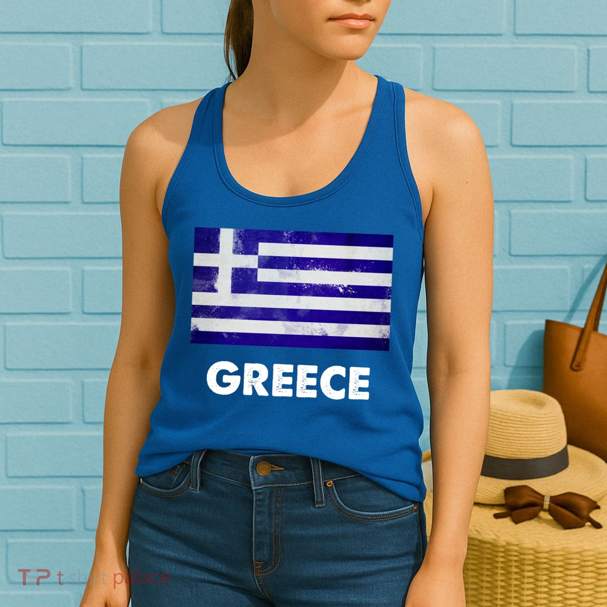 Greek Greece Flag Cool Gift Women's Tank Top