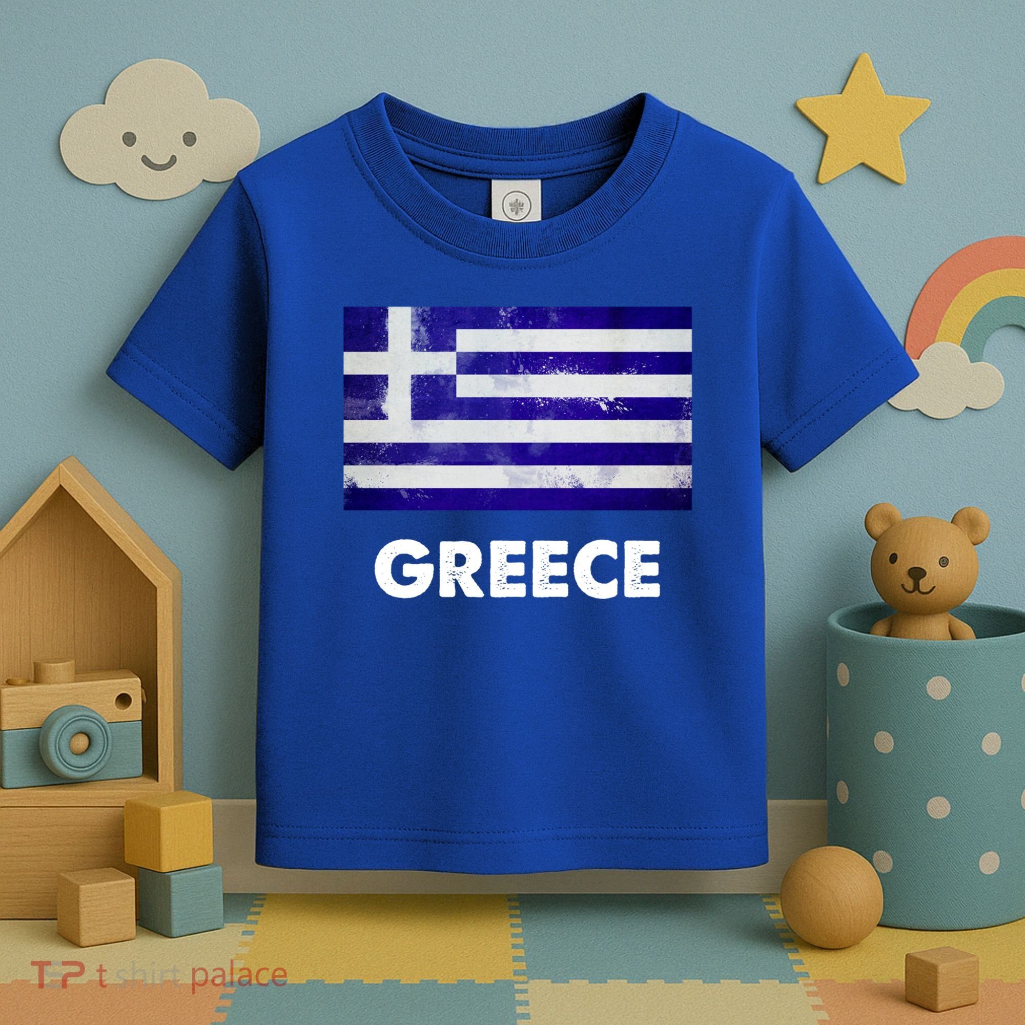 Greek Greece Flag Cool Gift Toddler T-Shirt