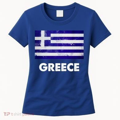 Greek Greece Flag Cool Gift Women's T-Shirt
