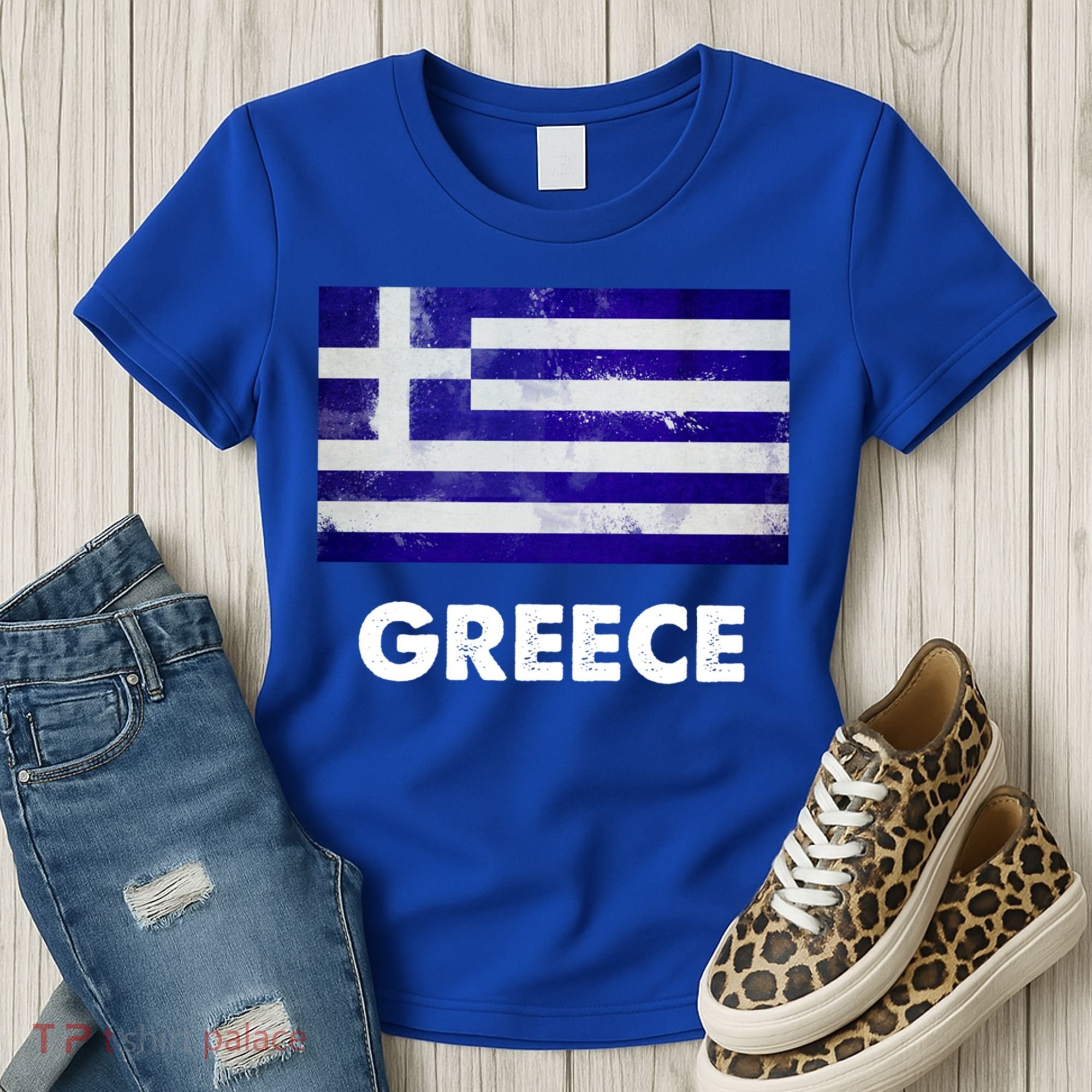Greek Greece Flag Cool Gift Women's T-Shirt