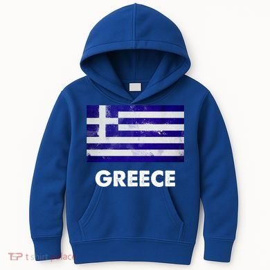 Greek Greece Flag Cool Gift Kids Hoodie
