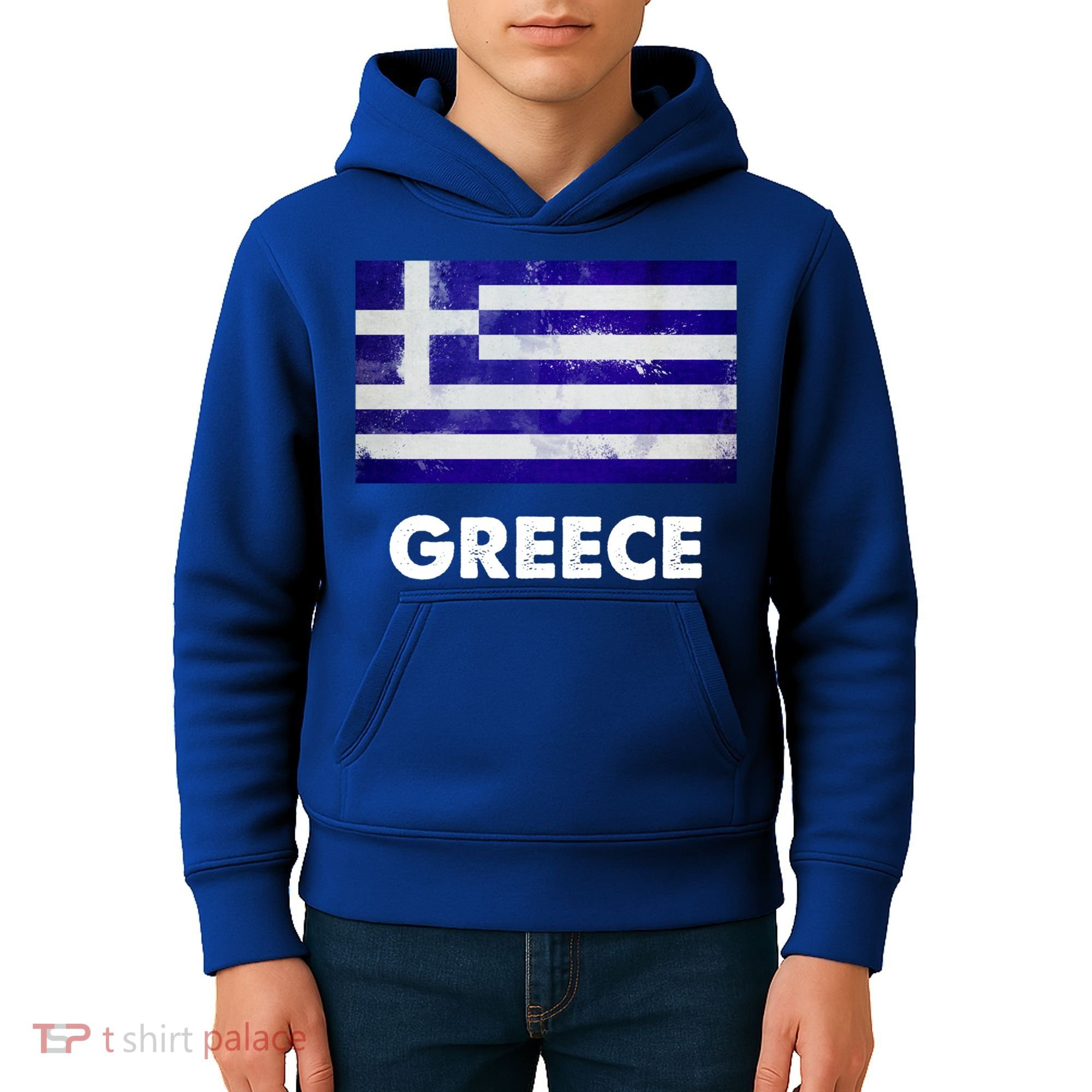 Greek Greece Flag Cool Gift Kids Hoodie