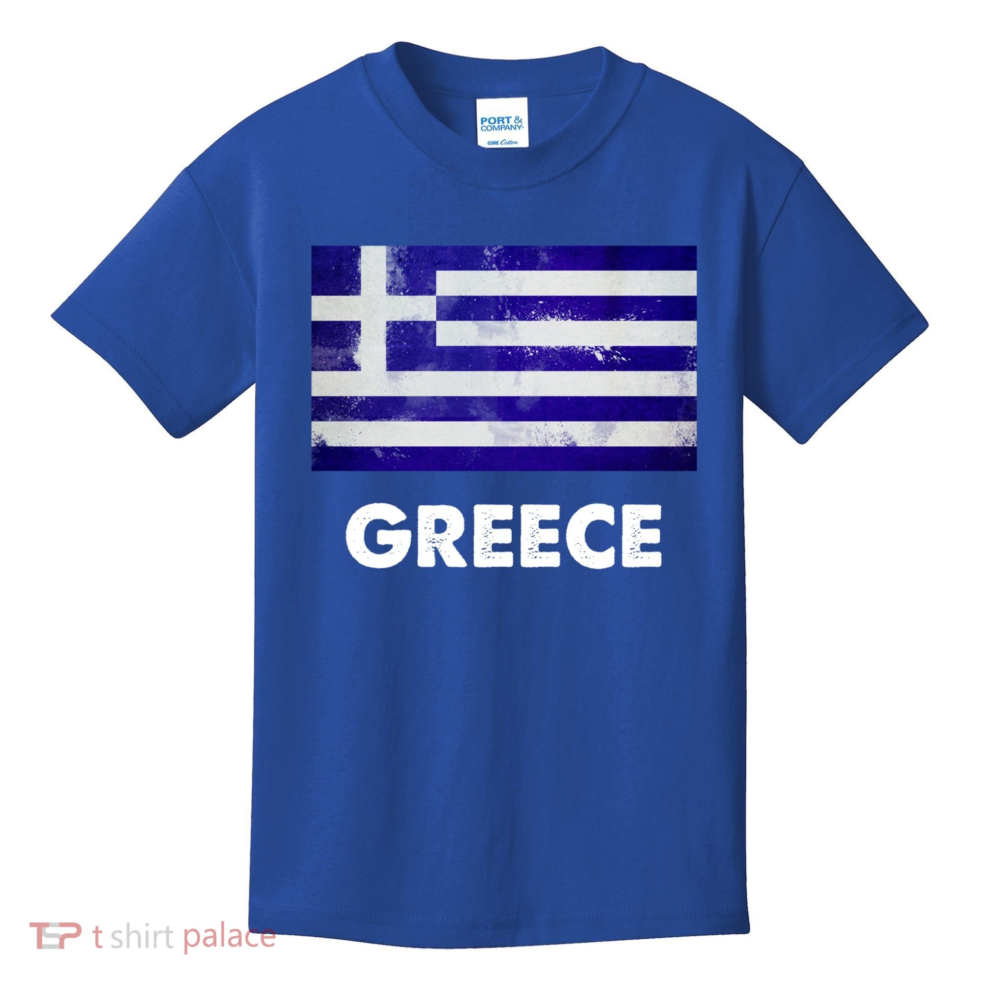 Greek Greece Flag Cool Gift Kids T-Shirt