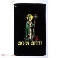 Gon Git Funny St Patricks Day Shamrock St Patty Party Irish Golf Towel thumb 0