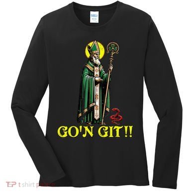 Gon Git Funny St Patricks Day Shamrock St Patty Party Irish Women's Long Sleeve Shirt