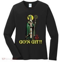 Gon Git Funny St Patricks Day Shamrock St Patty Party Irish Women's Long Sleeve Shirt thumb 0