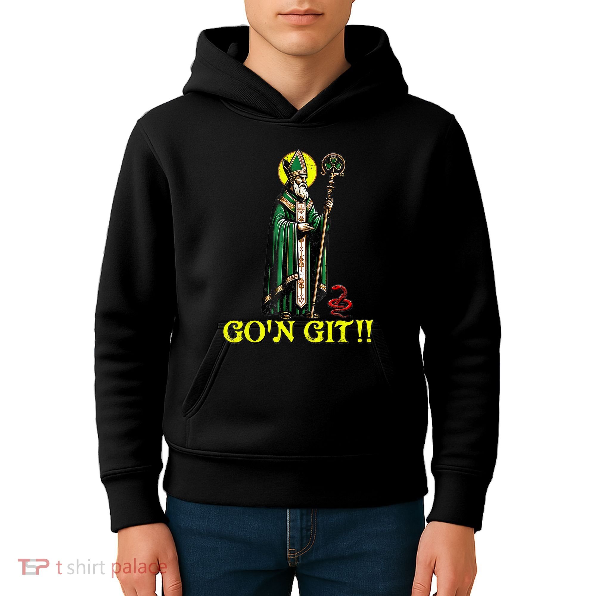 Gon Git Funny St Patricks Day Shamrock St Patty Party Irish Kids Hoodie