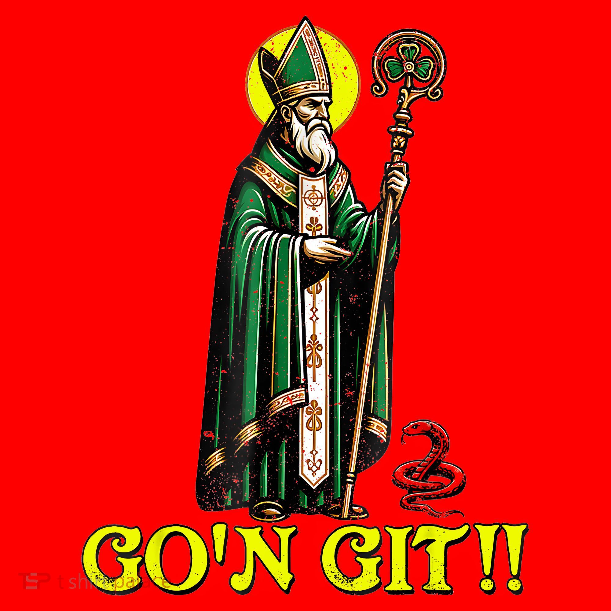 Gon Git Funny St Patricks Day Shamrock St Patty Party Irish Santa Hat