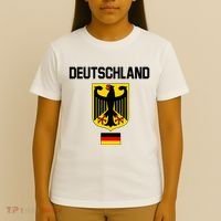Germany German Football Soccer Ball Travel Retro Jersey T-Shirt thumb 4
