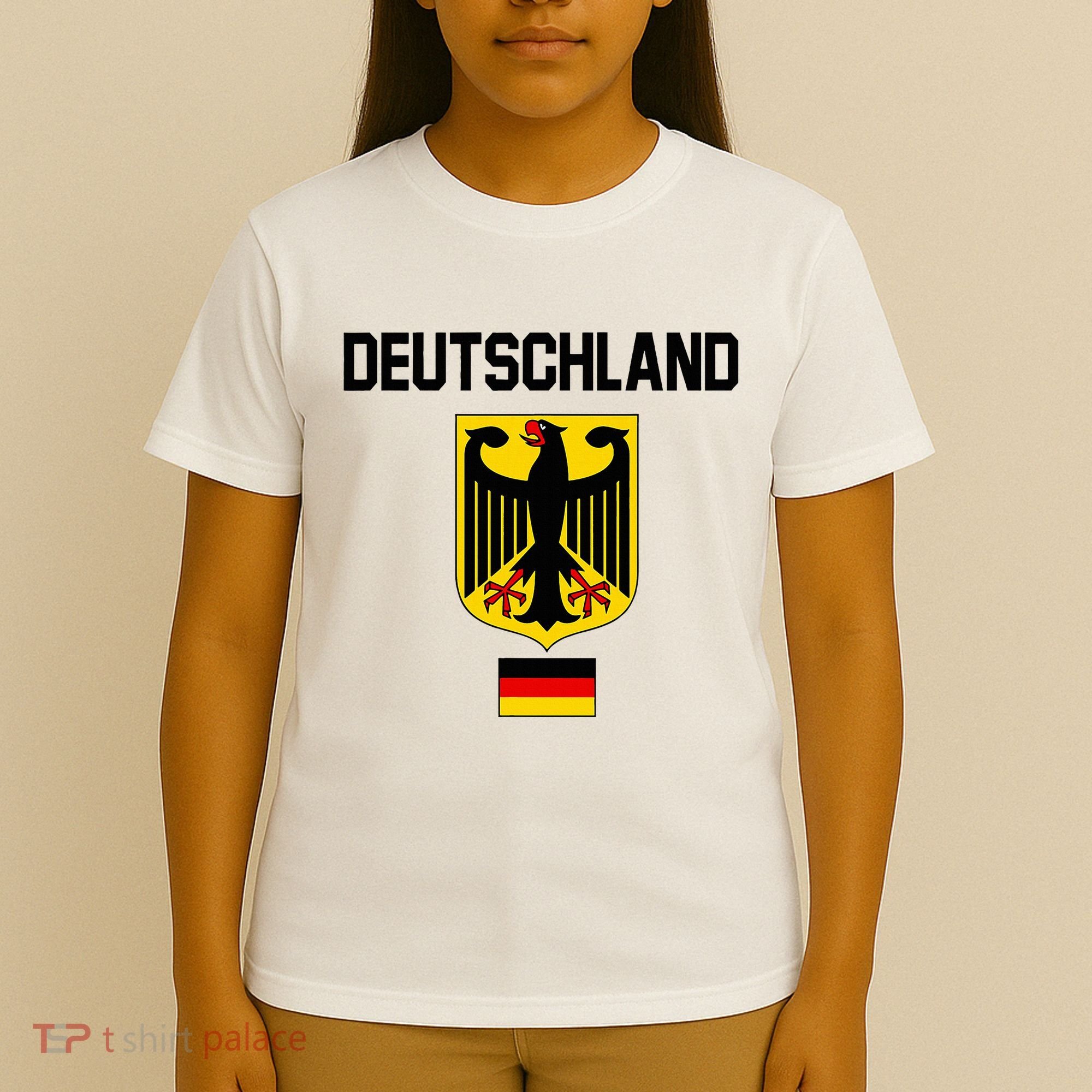 Germany German Football Soccer Ball Travel Retro Jersey T-Shirt
