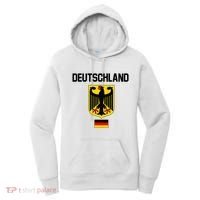 Germany German Football Soccer Ball Travel Retro Jersey Women's Hoodie thumb 0