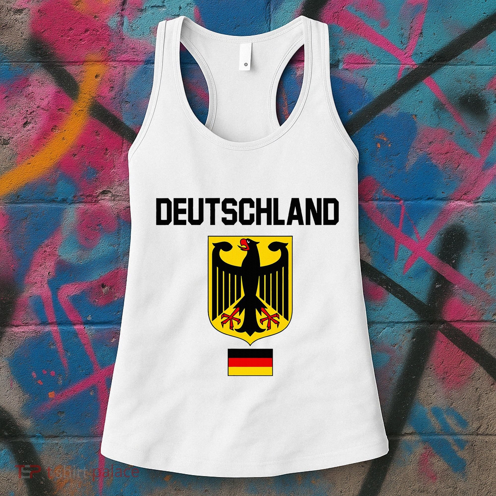 Germany German Football Soccer Ball Travel Retro Jersey Women's Tank Top