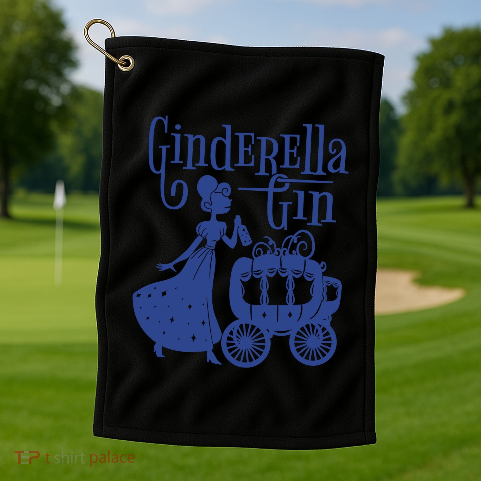 Ginderella Gin Funny Golf Towel