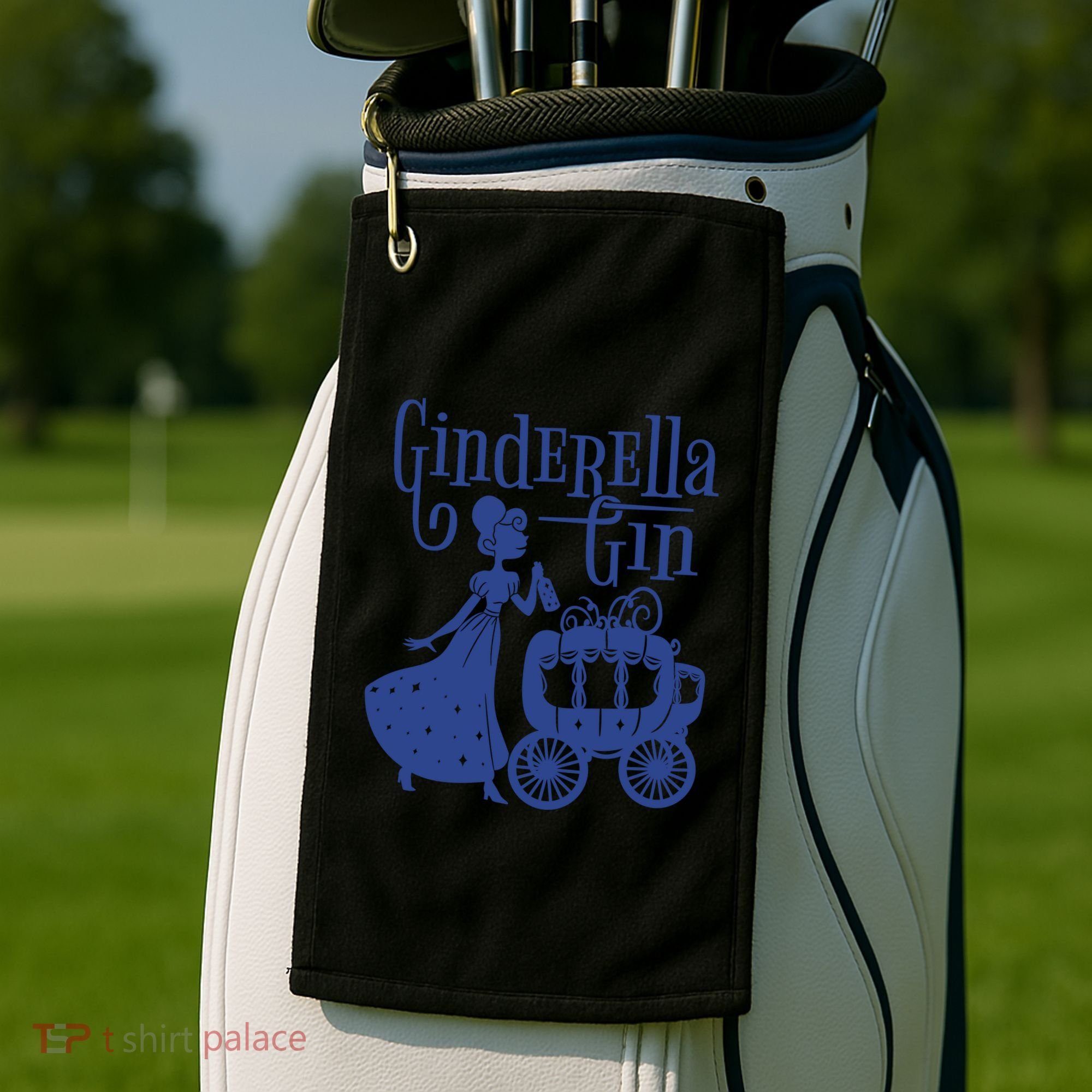 Ginderella Gin Funny Golf Towel
