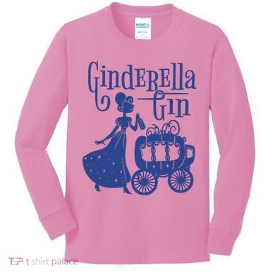 Ginderella Gin Funny Kids Long Sleeve Shirt
