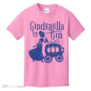 Ginderella Gin Funny Kids T-Shirt