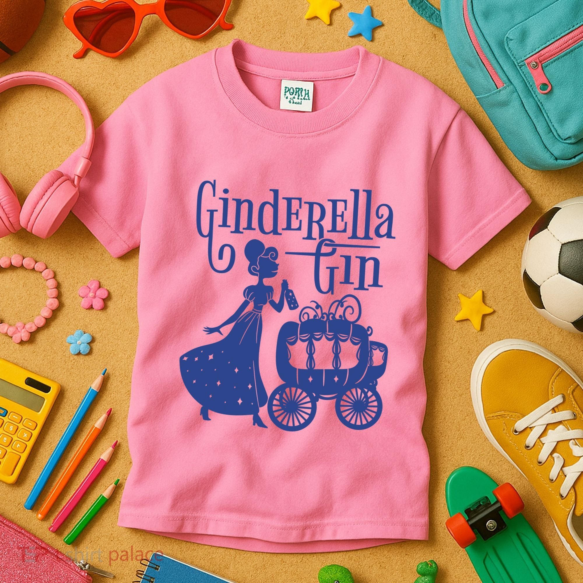 Ginderella Gin Funny Kids T-Shirt