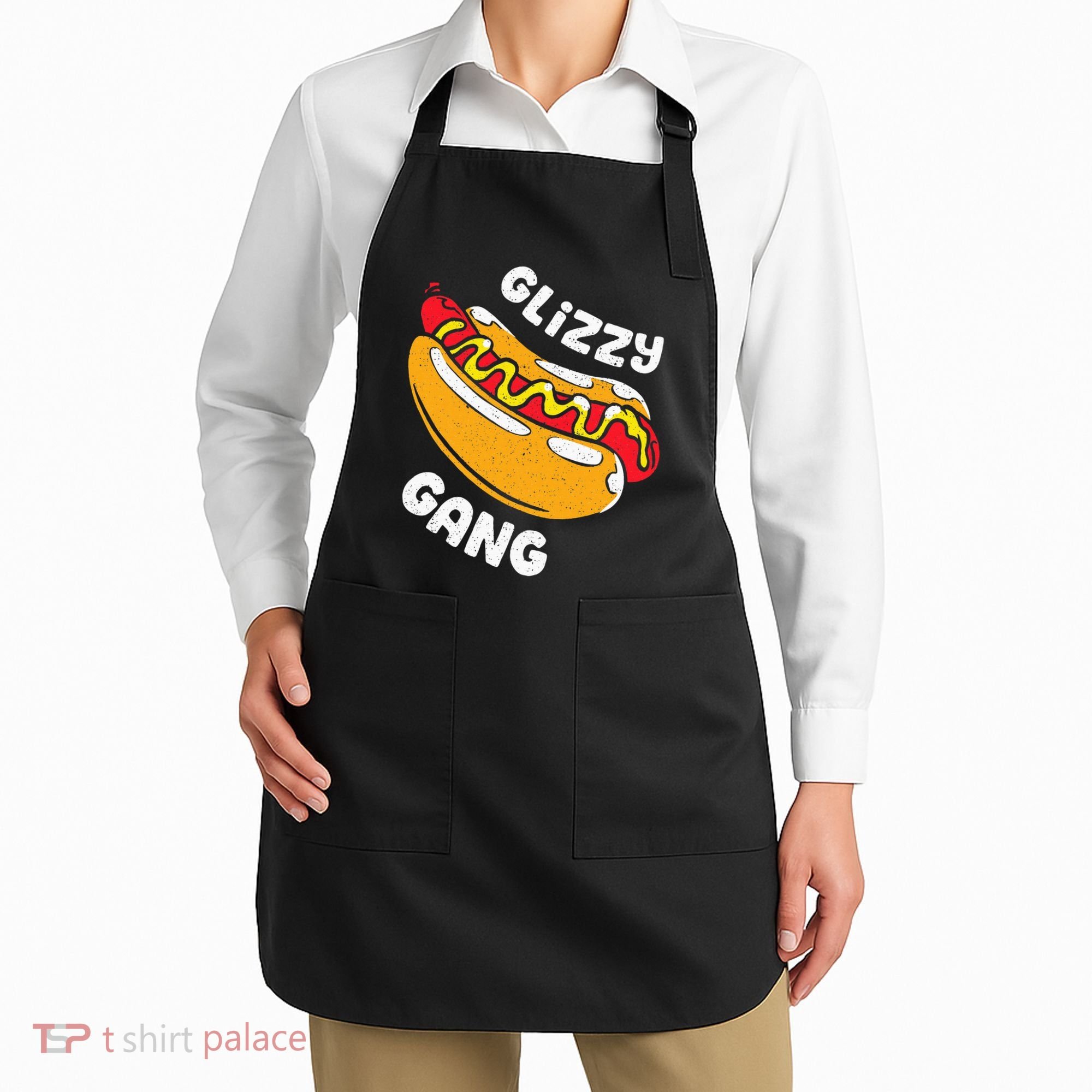 Glizzy Gang Funny Hot Dog Apron