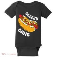 Glizzy Gang Funny Hot Dog Baby Bodysuit thumb 0