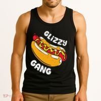 Glizzy Gang Funny Hot Dog Tank Top thumb 3