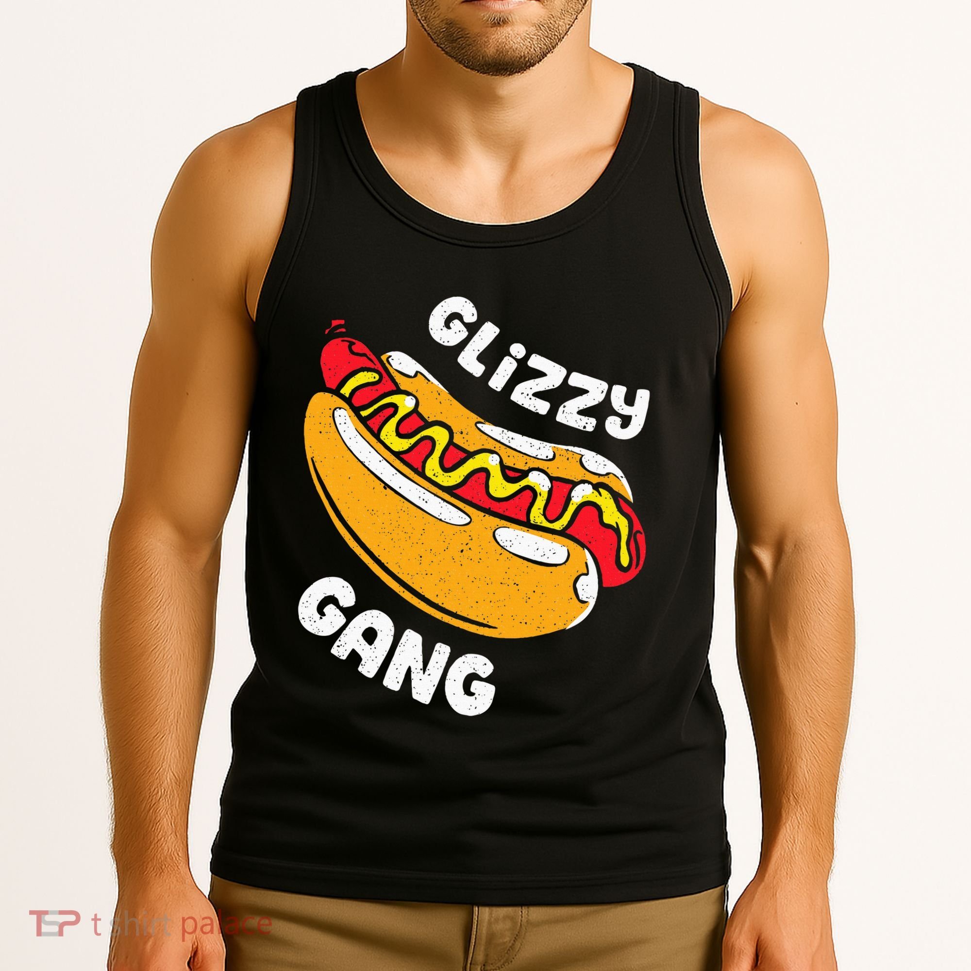 Glizzy Gang Funny Hot Dog Tank Top