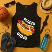 Glizzy Gang Funny Hot Dog Tank Top thumb 4