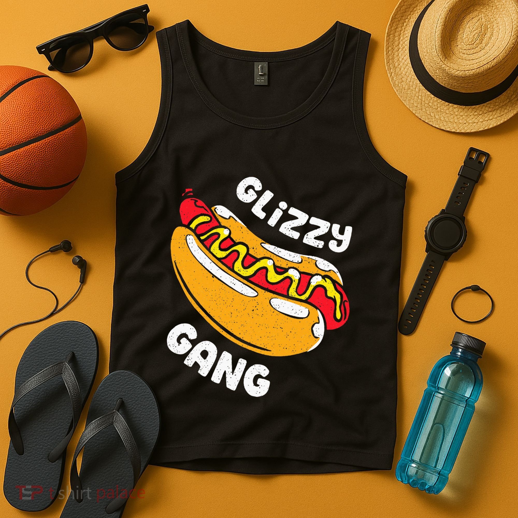 Glizzy Gang Funny Hot Dog Tank Top
