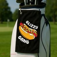 Glizzy Gang Funny Hot Dog Golf Towel thumb 2