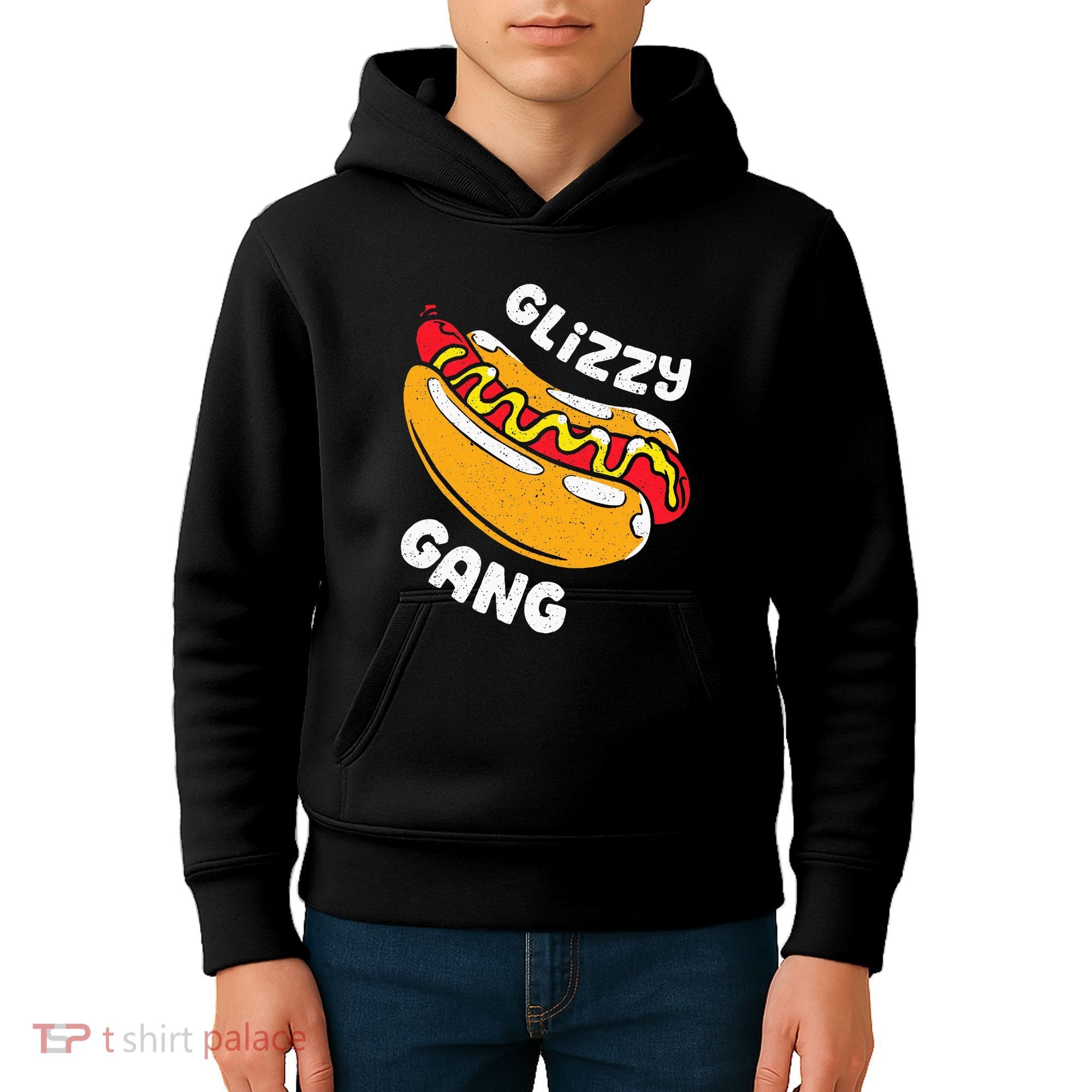 Glizzy Gang Funny Hot Dog Kids Hoodie