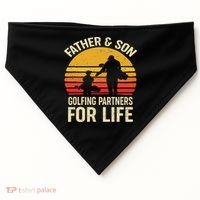 Golf Golfing Father Son Matching Dad USA-Made Doggie Bandana thumb 0