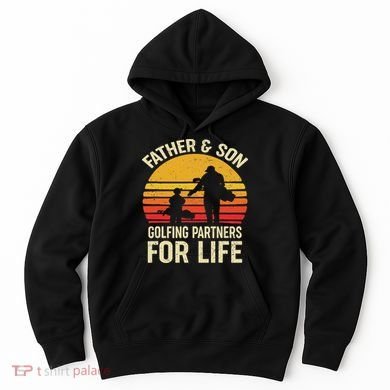 Golf Golfing Father Son Matching Dad Hoodie