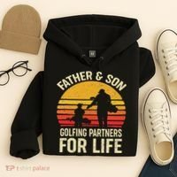 Golf Golfing Father Son Matching Dad Hoodie thumb 4