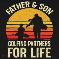 Golf Golfing Father Son Matching Dad Apron thumb 3