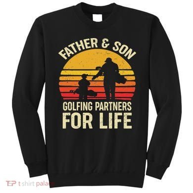 Golf Golfing Father Son Matching Dad Sweatshirt